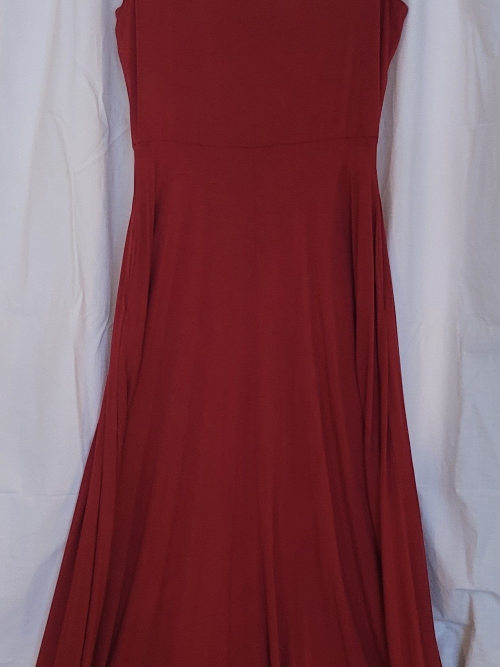 Market & Spruce Sleeveless Maxi Dress in Deep Muted Red
